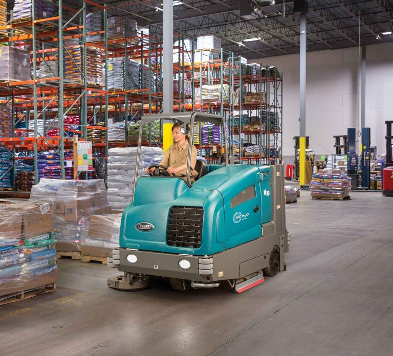 Tennant M20 Ride on Sweeper Scrubber PowerVac