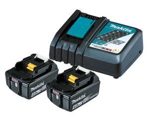 Single Port Rapid Battery Charger with two 4.0Ah fuel gauge batteries