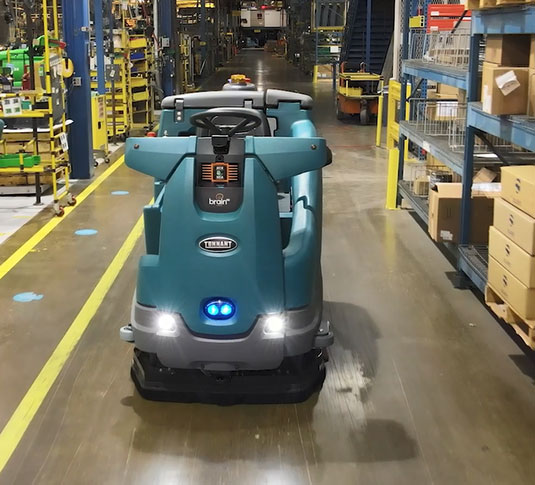 Tennant T16 AMR Robotic Scrubber PowerVac Tennant T16 AMR Robotic Scrubber PowerVac